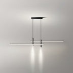 Pendant Light With A Linear Silhouette, Nexa LED Dining Fixture