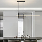 Pendant Light With A Linear Silhouette, Nexa LED Dining Fixture
