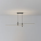 Pendant Light With A Linear Silhouette, Nexa LED Dining Fixture