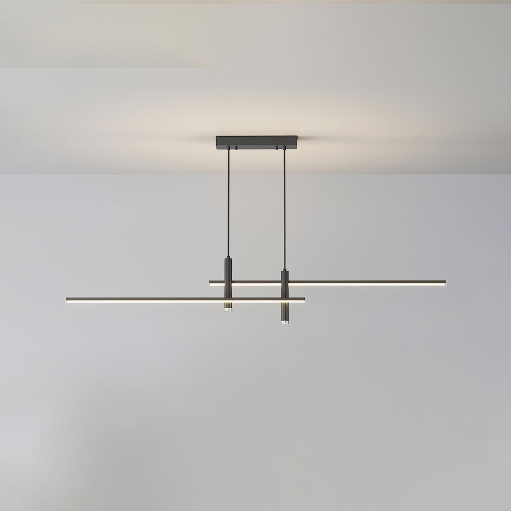 Pendant Light With A Linear Silhouette, Nexa LED Dining Fixture
