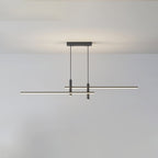 Pendant Light With A Linear Silhouette, Nexa LED Dining Fixture