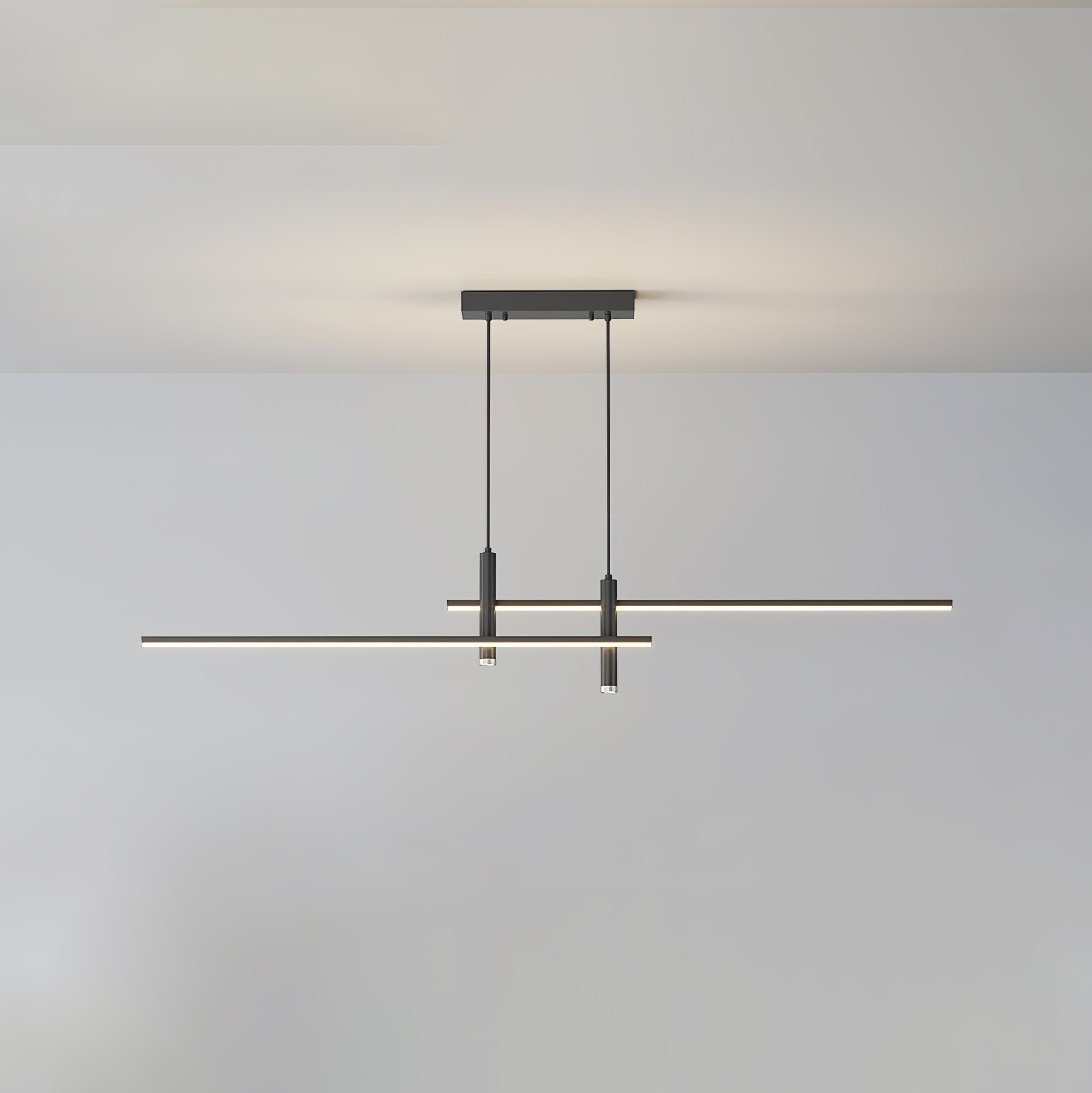 Pendant Light With A Linear Silhouette, Nexa LED Dining Fixture