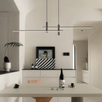 Pendant Light With A Linear Silhouette, Nexa LED Dining Fixture