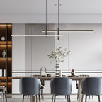 Pendant Light With A Linear Silhouette, Nexa LED Dining Fixture
