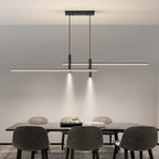 Pendant Light With A Linear Silhouette, Nexa LED Dining Fixture