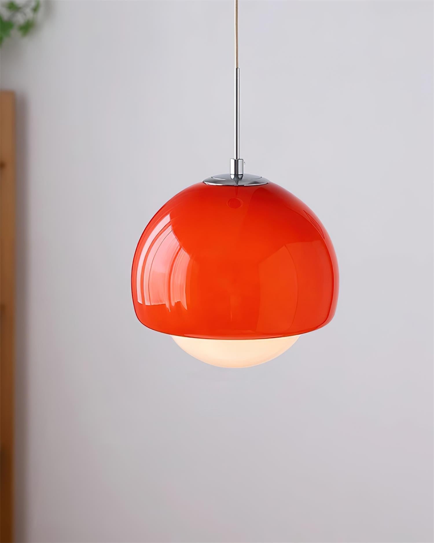 Pendant Light Glass Globe Retro Modern Style Colorful Soft Illumination | Fioriscas