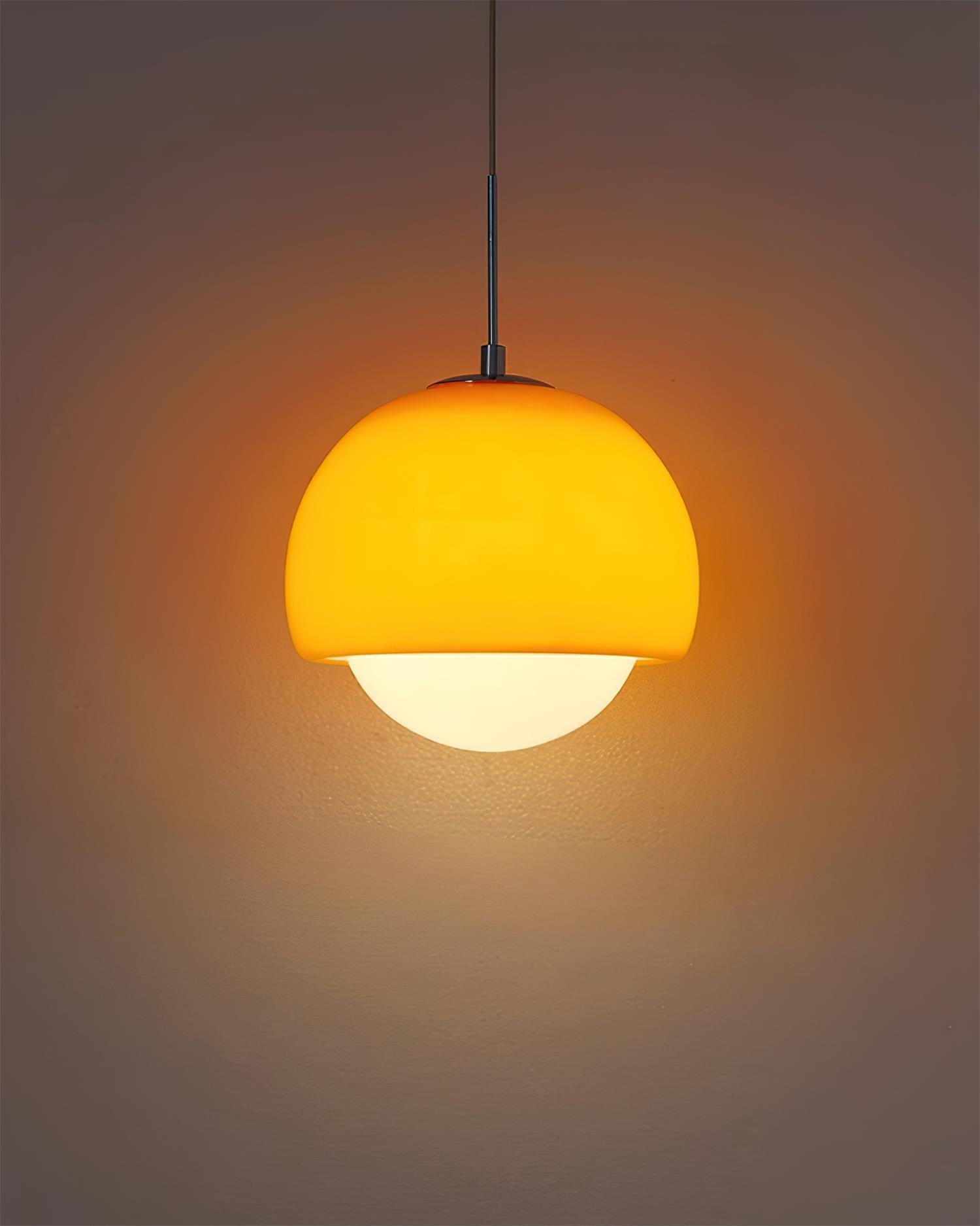 Pendant Light Glass Globe Retro Modern Style Colorful Soft Illumination | Fioriscas