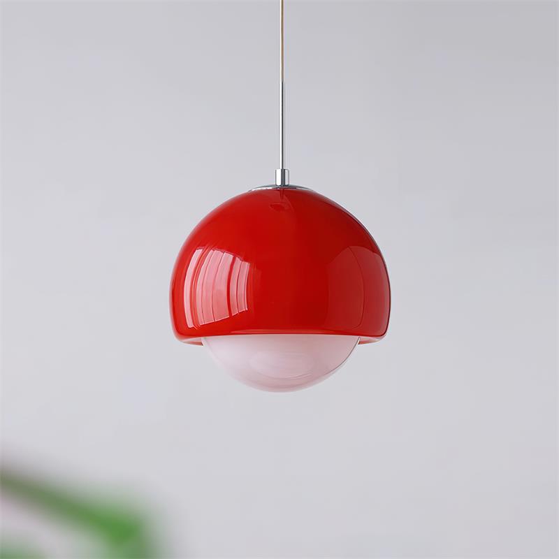 Pendant Light Glass Globe Retro Modern Style Colorful Soft Illumination | Fioriscas