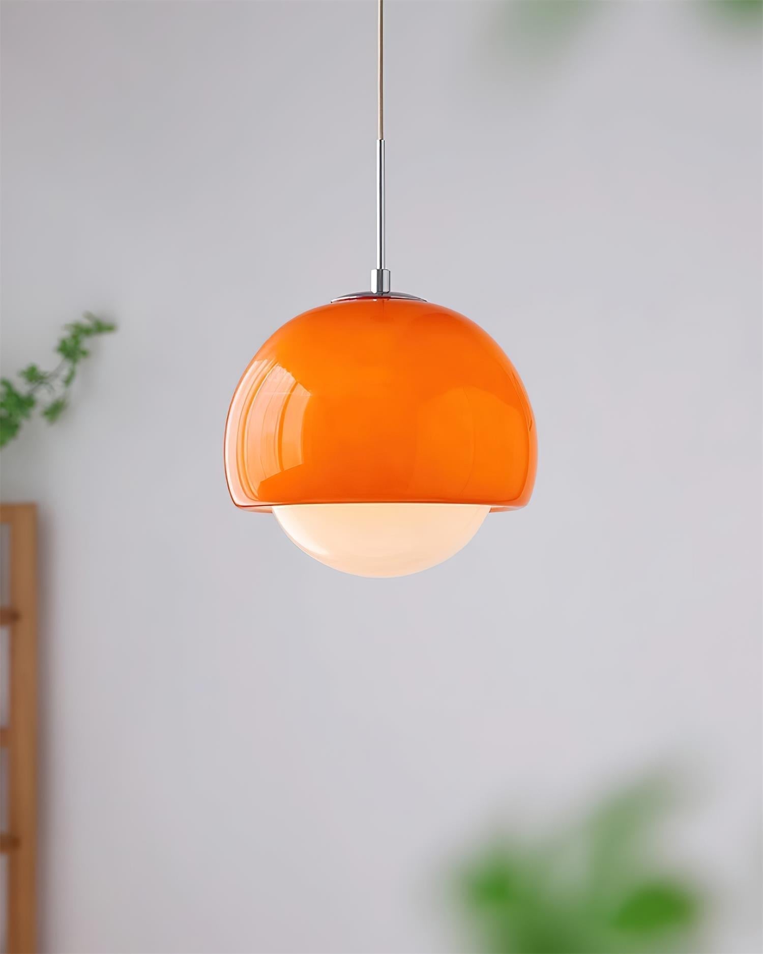 Pendant Light Glass Globe Retro Modern Style Colorful Soft Illumination | Fioriscas