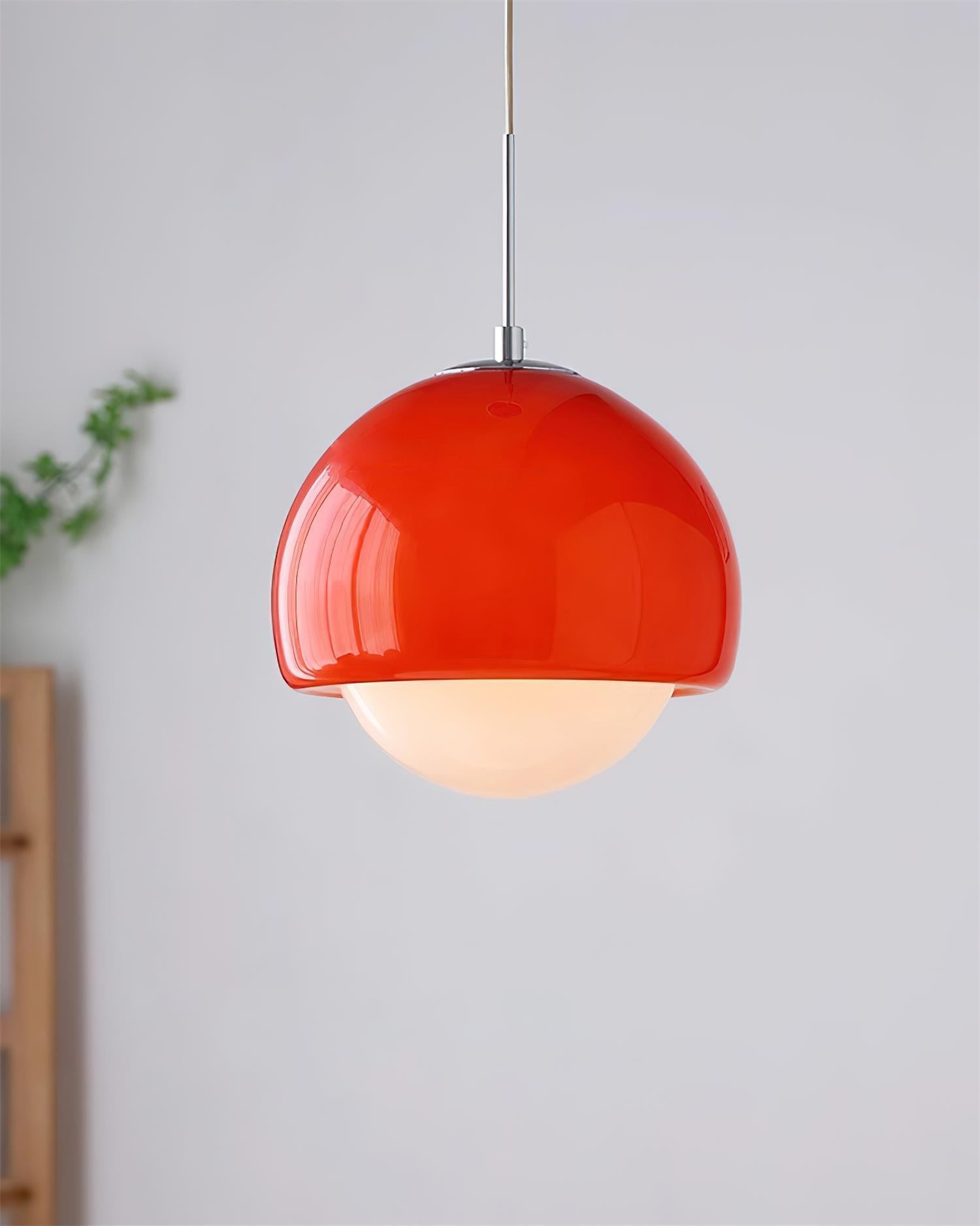 Pendant Light Glass Globe Retro Modern Style Colorful Soft Illumination | Fioriscas