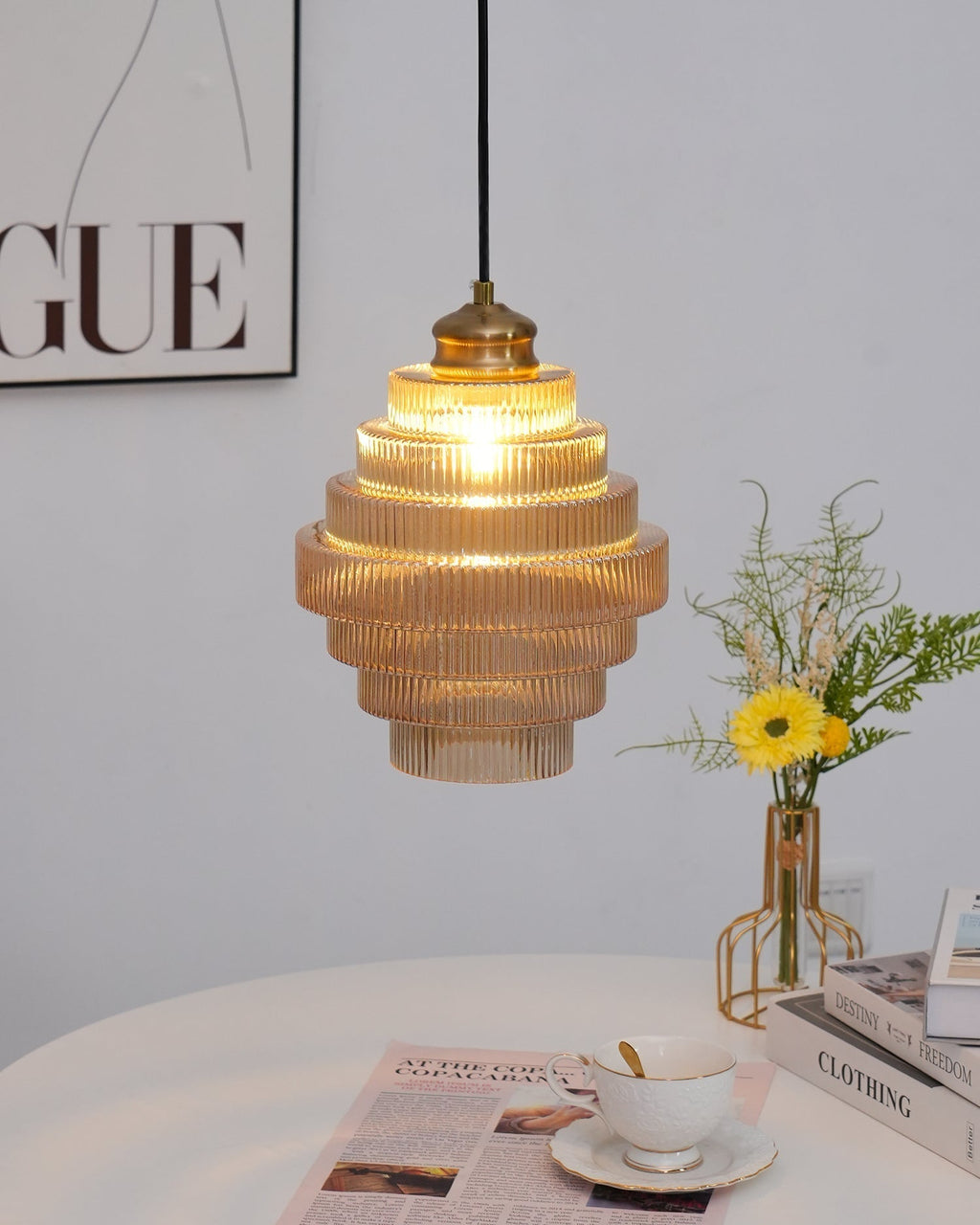 Amara Glass Pendant Lamp | Fioriscas