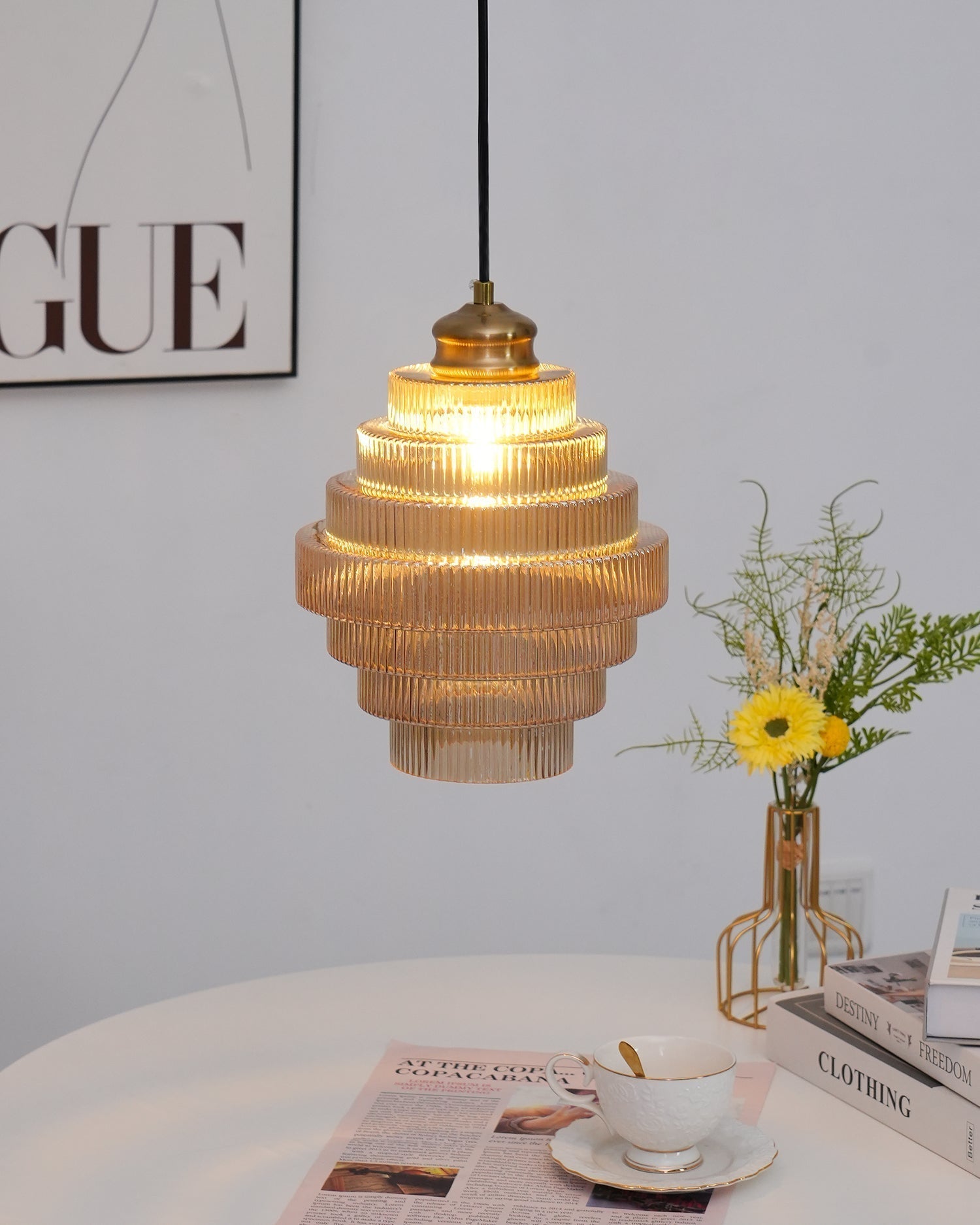 Amara Glass Pendant Lamp | Fioriscas