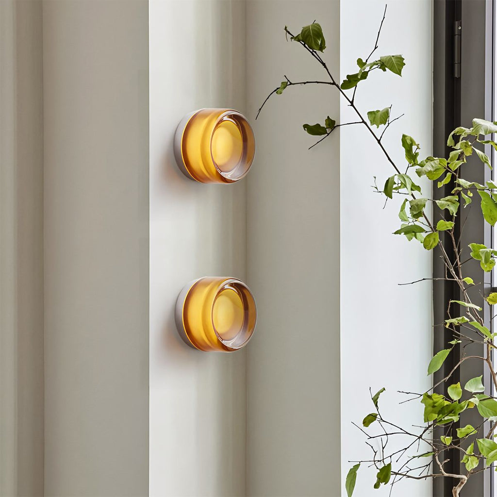 CircaGlow Aluminum Round Wall Lamp For Warm Ambient Glow In Modern Living Spaces
