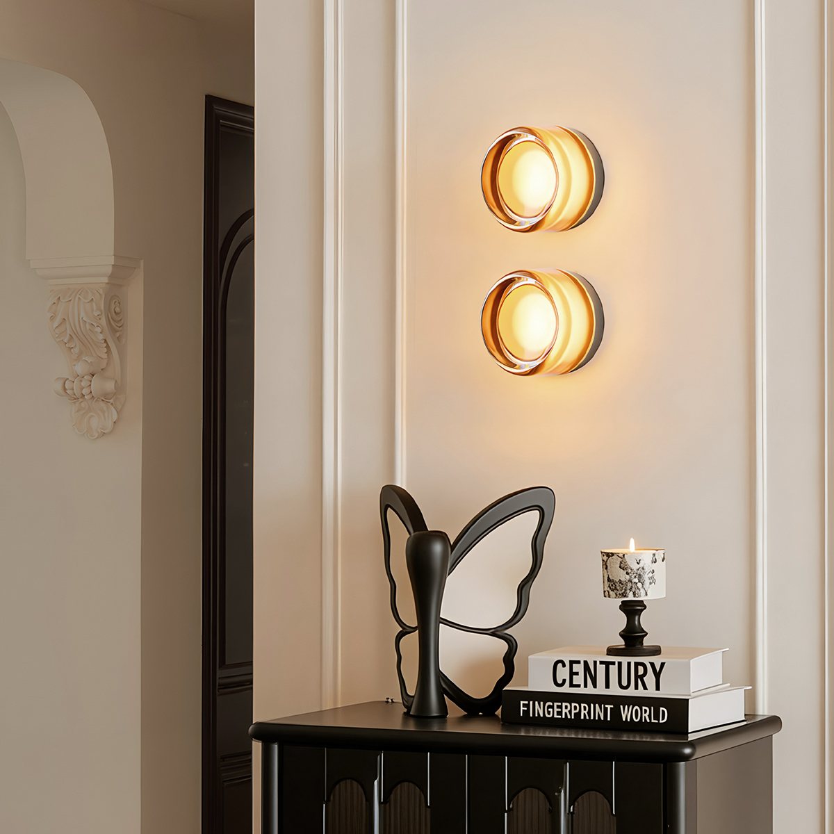 CircaGlow Aluminum Round Wall Lamp For Warm Ambient Glow In Modern Living Spaces