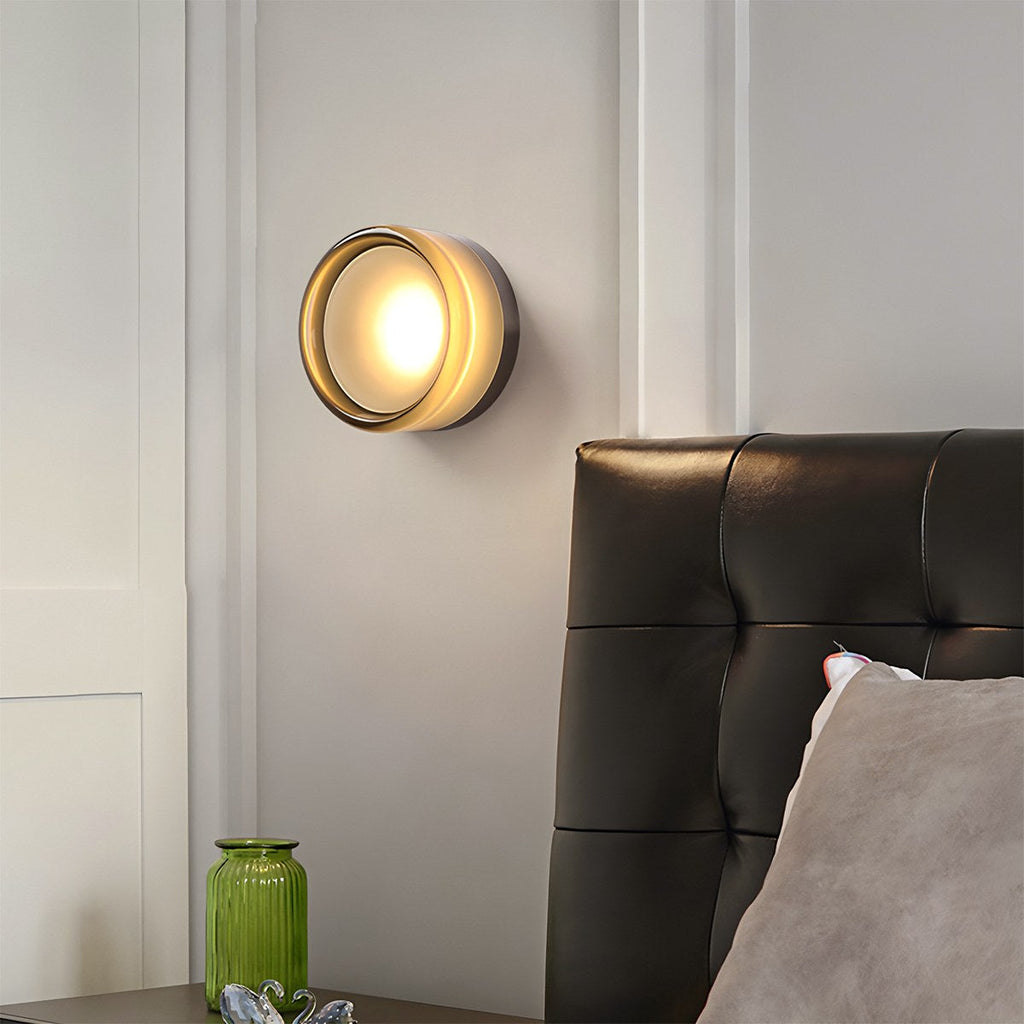 CircaGlow Aluminum Round Wall Lamp For Warm Ambient Glow In Modern Living Spaces