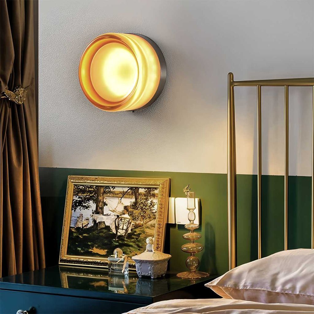 CircaGlow Aluminum Round Wall Lamp For Warm Ambient Glow In Modern Living Spaces