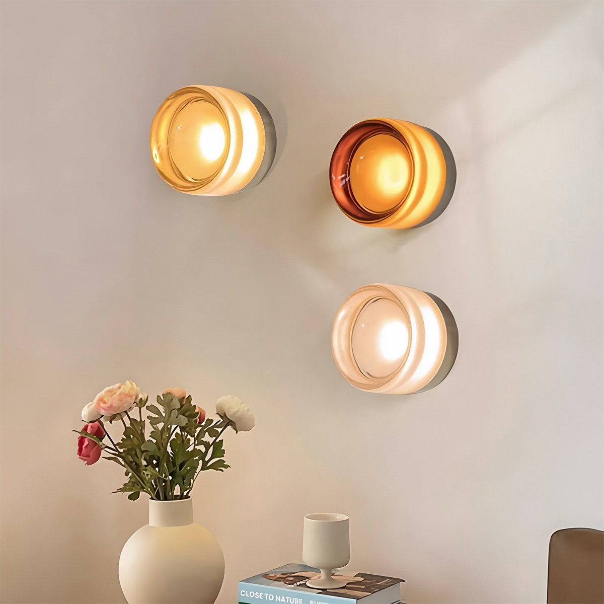 CircaGlow Aluminum Round Wall Lamp For Warm Ambient Glow In Modern Living Spaces