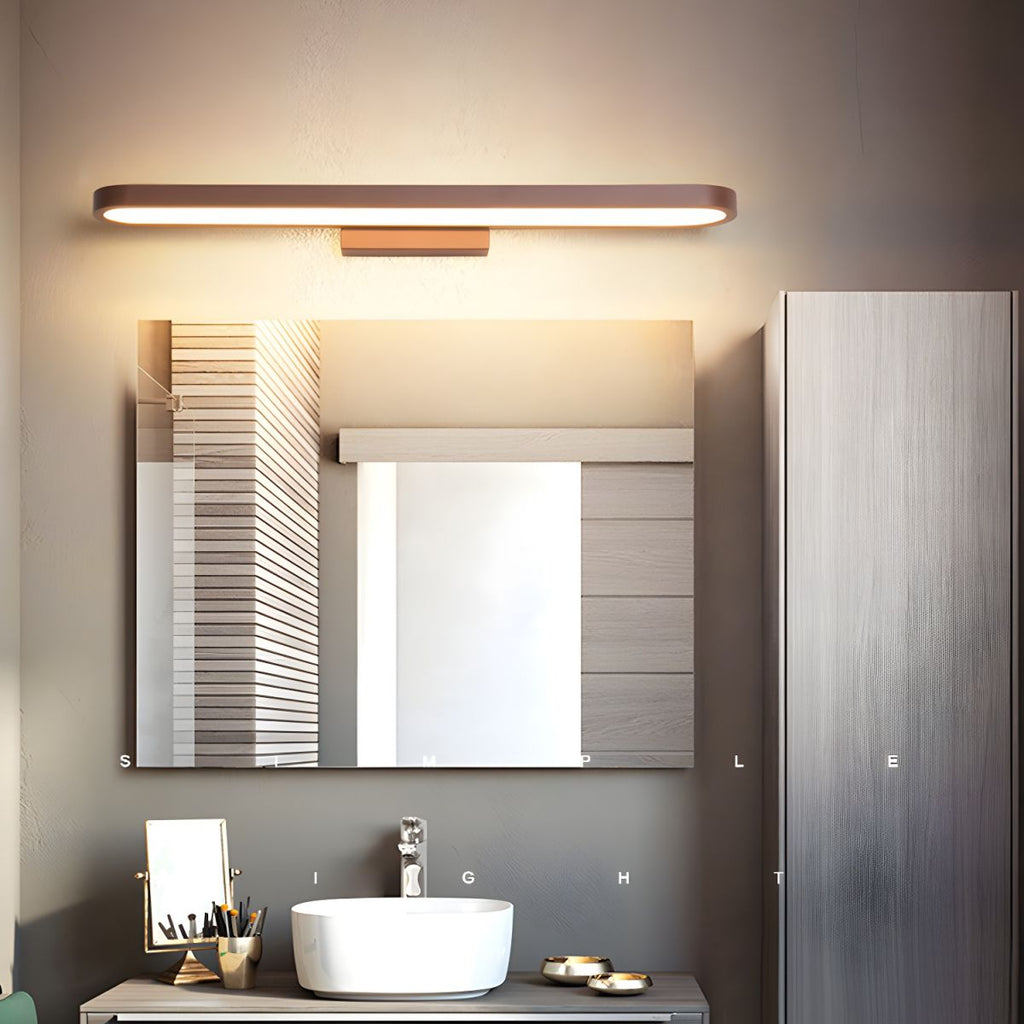 Bathroom LED Wall Light, Aluminum & Acrylic, Hardwired, 5 Sizes