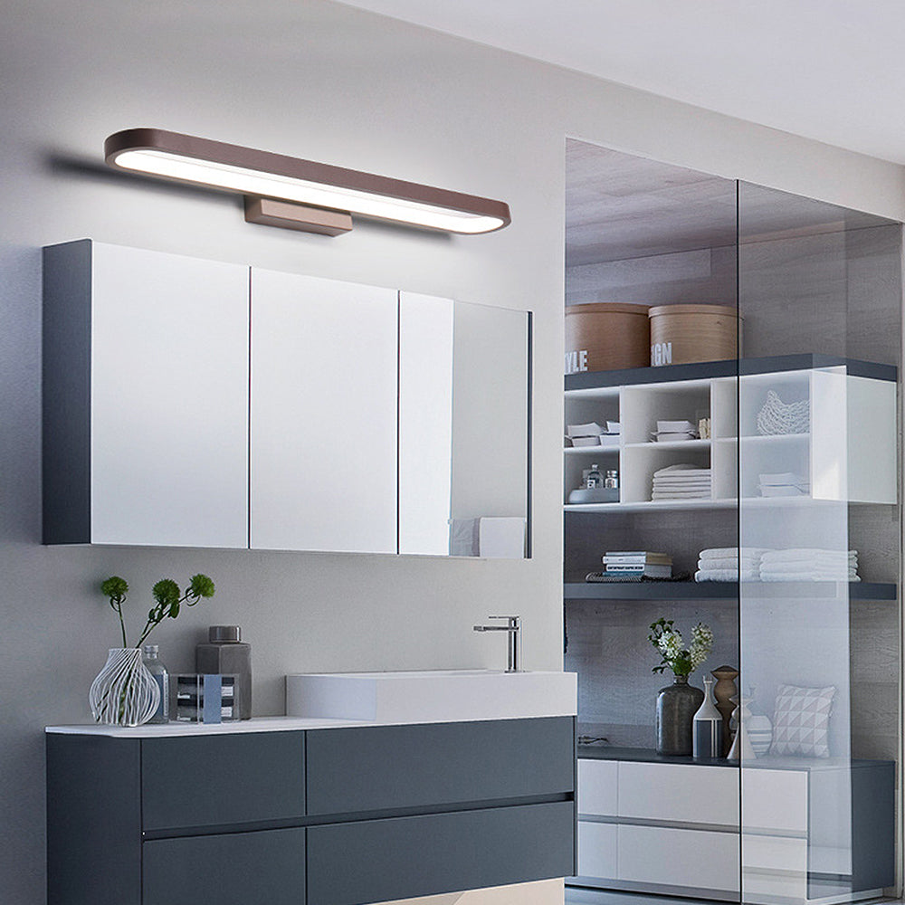 Bathroom LED Wall Light, Aluminum & Acrylic, Hardwired, 5 Sizes