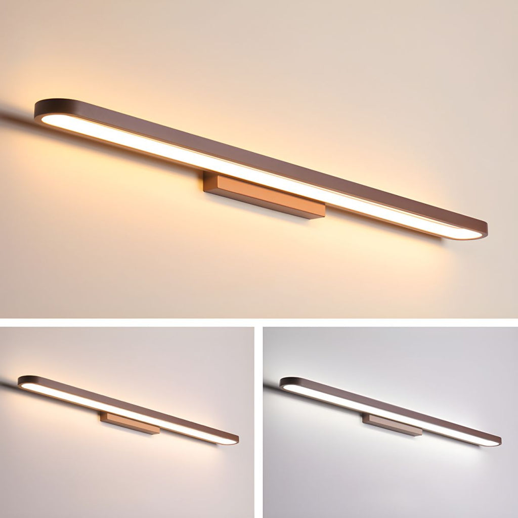 Bathroom LED Wall Light, Aluminum & Acrylic, Hardwired, 5 Sizes