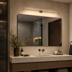 Lámpara de pared delgada LuminaEdge para espejos y tocadores en aluminio  