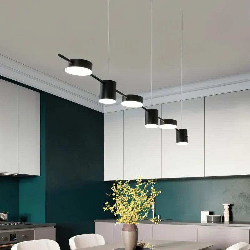 NovaLume Apex Chandelier Black And Gold Ambient LED Light