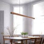 Lampada a sospensione in legno NovaLume, LED dimmerabile, pino o noce