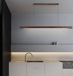 Lampada a sospensione in legno NovaLume, LED dimmerabile, pino o noce