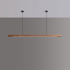 Lampada a sospensione in legno NovaLume, LED dimmerabile, pino o noce