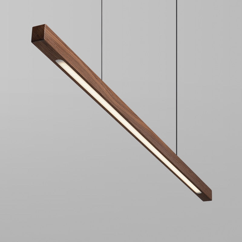 Lampada a sospensione in legno NovaLume, LED dimmerabile, pino o noce