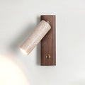 Ornoria Cylindrical Travertine Wall Light SpotLight | Fioriscas