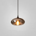 June Minimalist Bottle Glass Pendant Light Smoke Gray | Fioriscas