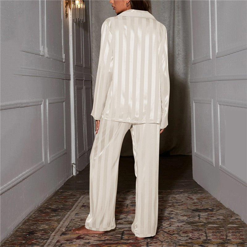 Ensemble de pyjama en soie pour femmes, haut de nuit à manches longues et pantalon NovaSilk