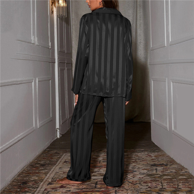 Ensemble de pyjama en soie pour femmes, haut de nuit à manches longues et pantalon NovaSilk