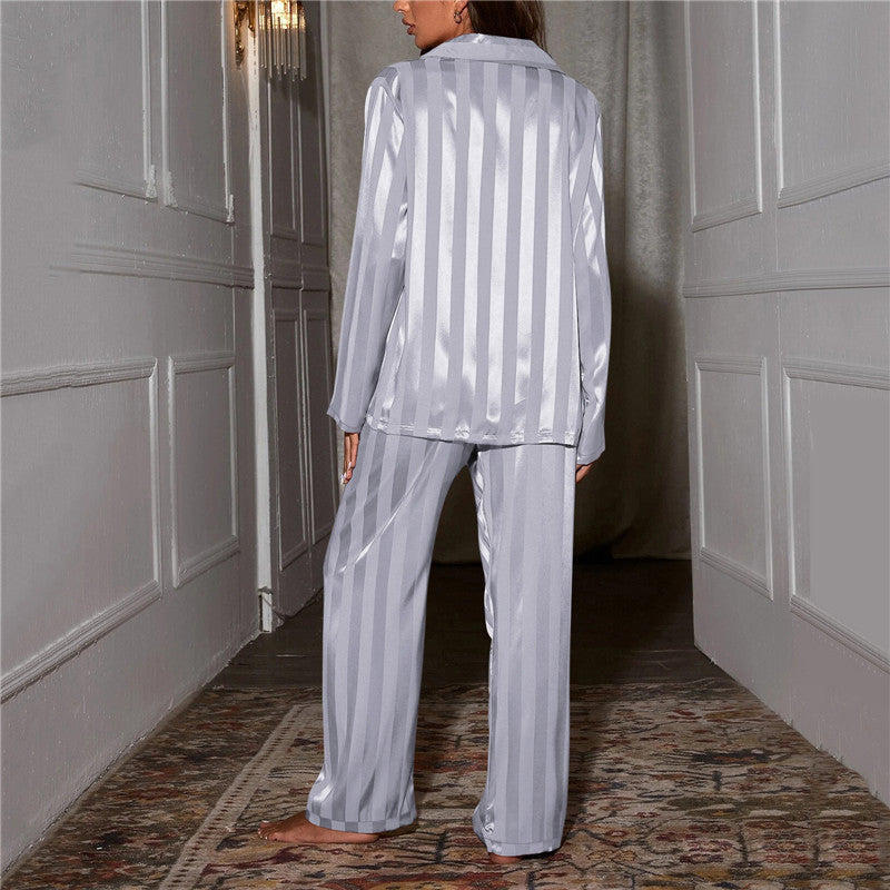 Ensemble de pyjama en soie pour femmes, haut de nuit à manches longues et pantalon NovaSilk