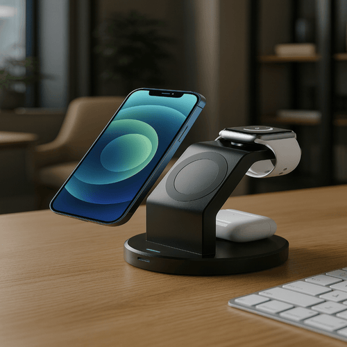 3-in-1 Magnetic Charging Station for iPhone, Watch & AirPods - Fioriscas