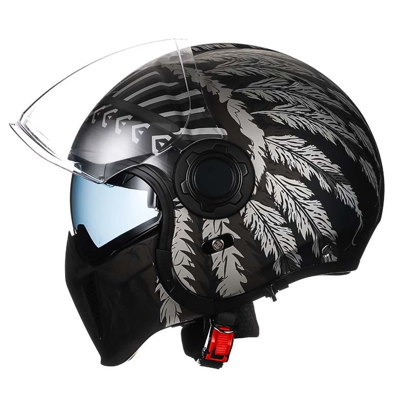 Modulární motocyklová přilba AstraGuard, dvojitý visor, certifikace ECE a DOT