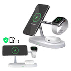 Chargeur sans fil 4-en-1 QuattroCharge, MagSafe pour iPhone et Watch