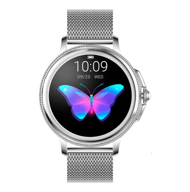 AstraNova Luxe Smartwatch For Women With Crystal Display And Health Tracking