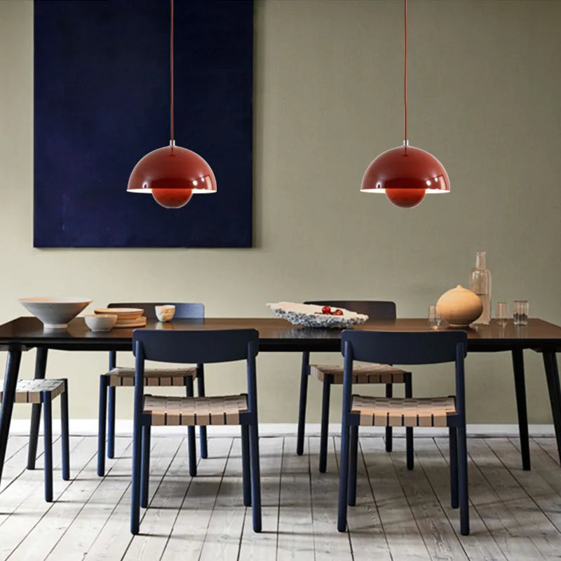 LyraLine Stone & Glass Pendant Light, Multicolor Body, E27 Fitting