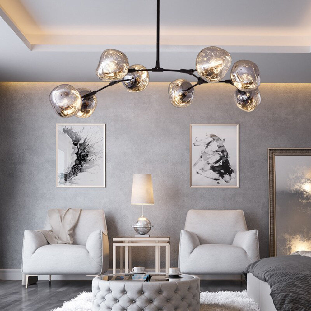 Arisha Modern Globe Lava 3 Pendant Light Fixture | Fioriscas