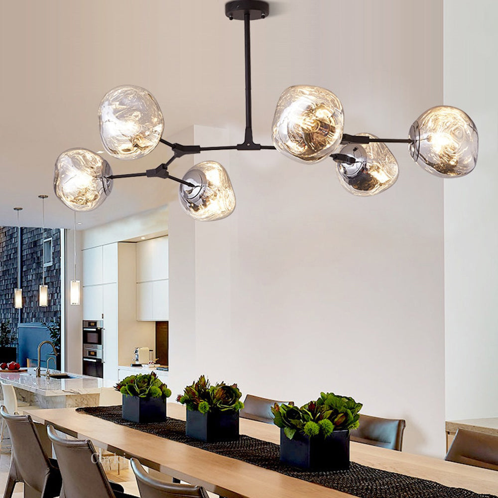 Arisha Modern Globe Lava 3 Pendant Light Fixture | Fioriscas