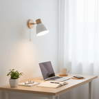Modern wall lamp made of wood in Nordic style - Fioriscas