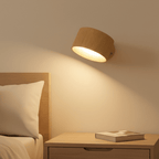 Applique da parete LED senza fili, stile nordico, ricaricabile, con dimmer a telecomando