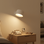 Applique da parete LED senza fili, stile nordico, ricaricabile, con dimmer a telecomando