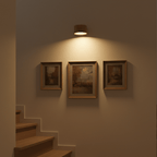 Applique da parete LED senza fili, stile nordico, ricaricabile, con dimmer a telecomando