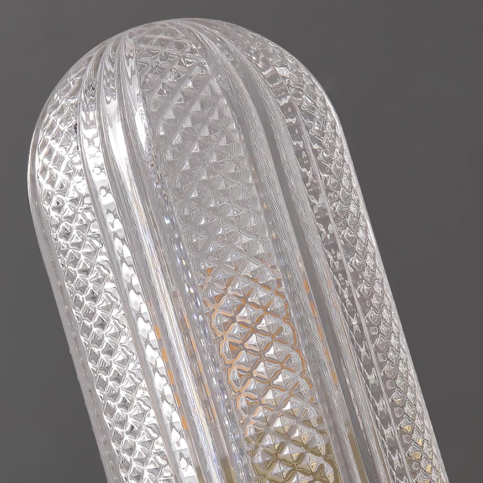 Evania Brass and Textured Glass Double Light Wall Sconce | Fioriscas