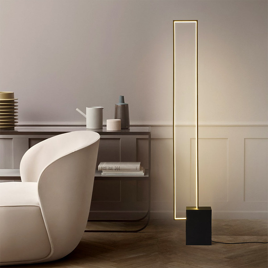 AstraLume Modern Floor Lamp With Adjustable Brightness For Living Spaces