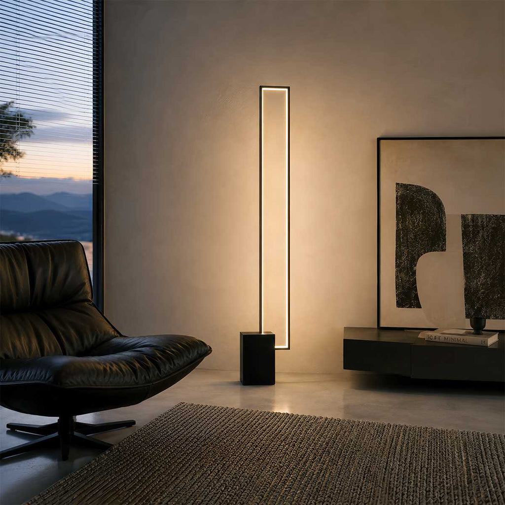 AstraLume Modern Floor Lamp With Adjustable Brightness For Living Spaces