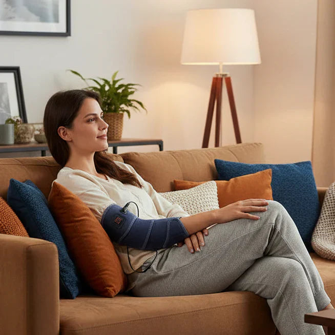 Coussin chauffant flexible pour soulagement ciblé de la douleur - Fioriscas